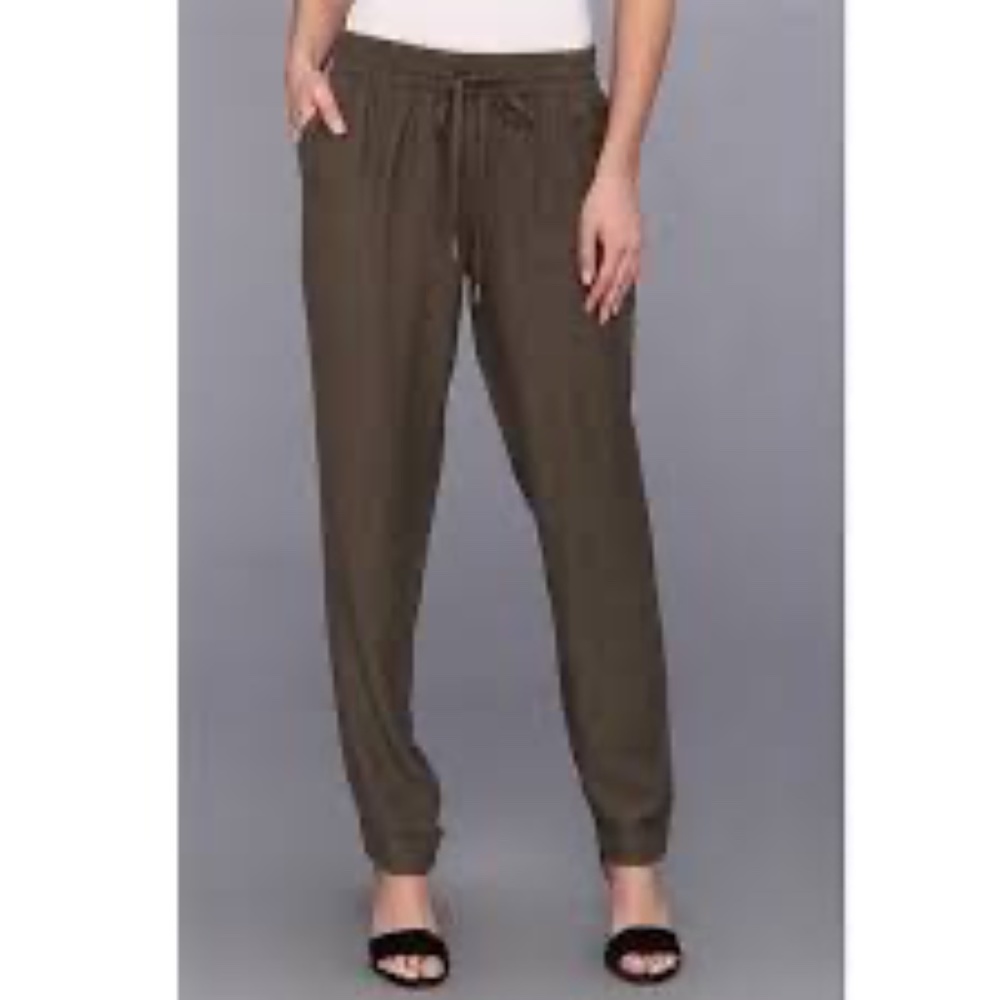 Joie - NWT Maxi Taper Leg Silk Jogger Trousers - L - Picture 4 of 4